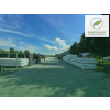 9kN Geowłóknina ATESTOWANA Drogowa PP Polipropylen szerokość 1x50 m. (100xx5000cm.) 50m2 110G./M2 Parking, Droga, Drenaż